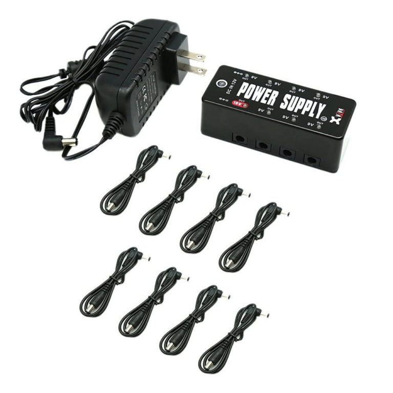 Xvive Pedals Power Supply 8 Isolate DC Output for 9V/18V Guitar Effect