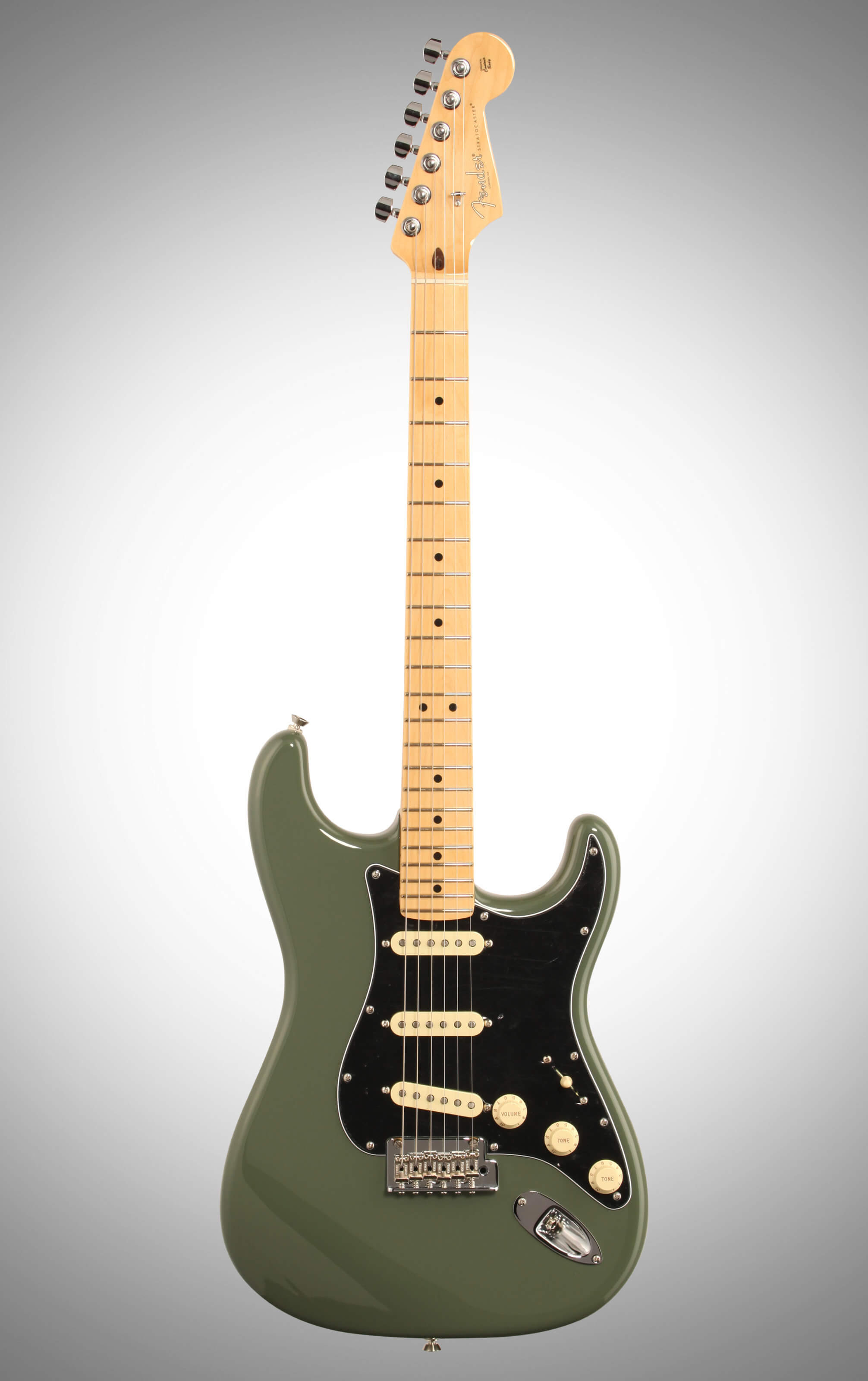 Fender American Pro Antique Olive Stratocaster Electric Guitar, Maple