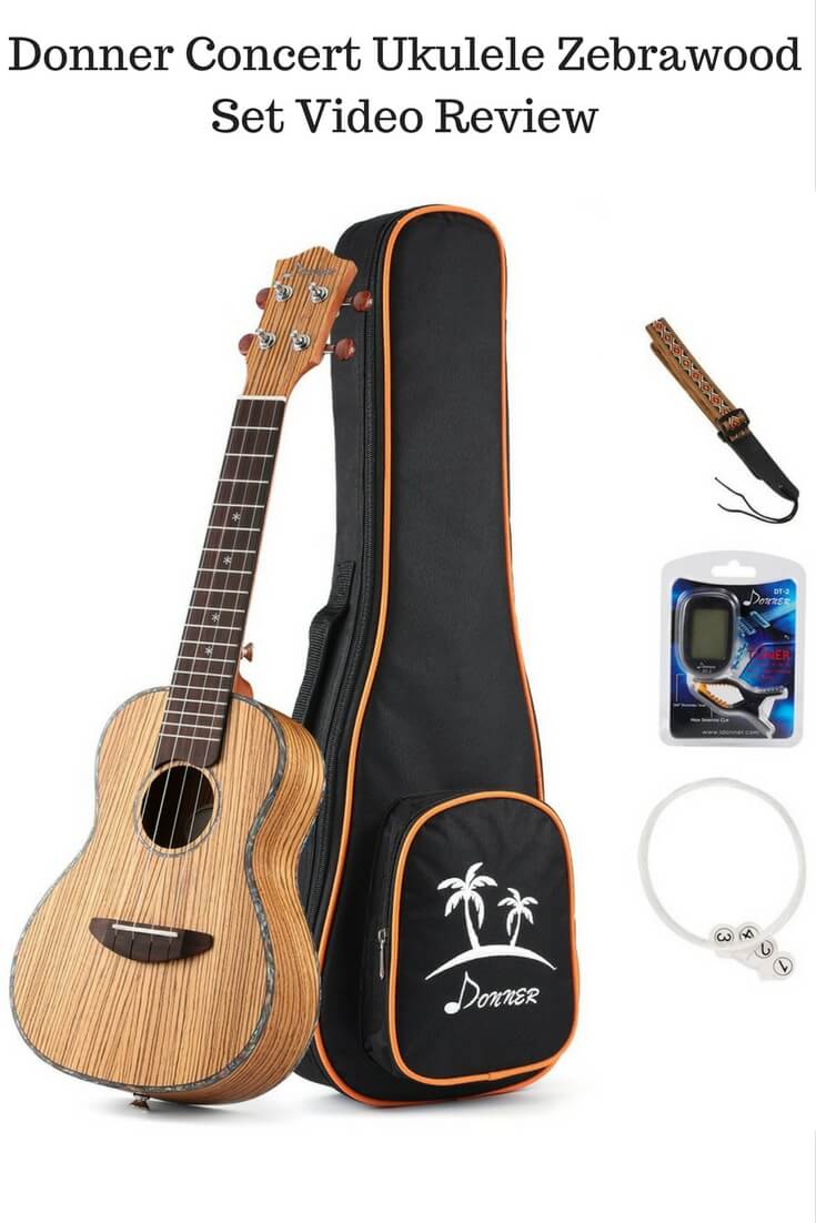 Donner Concert Ukulele Zebrawood Set Review Greg Kocis