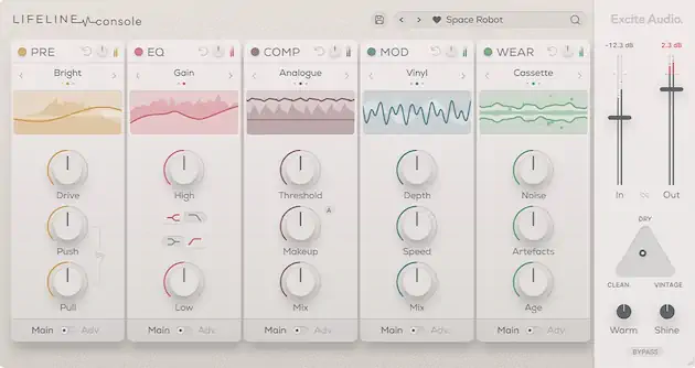 Lifeline Console Lite Channel Strip by Excite Audio