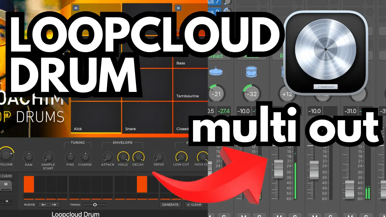 Loopcloud Drum – How to Set Up Multiple Outputs in Logic Pro